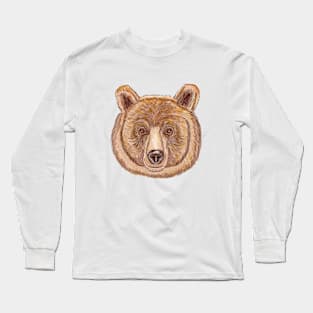 Brown Bear Stare Long Sleeve T-Shirt